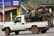 Des membre de l’armée guinéenne à Conakry, en 2021.