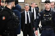 L’ancien président de la République Nicolas Sarkozy au palais de justice de Paris, le 14 février 2024. 