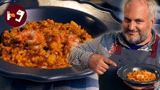 ARROZ meloso de MARISCO 🍤 Receta fácil, pero resultona, que puedes servir en Navidad 🎄