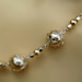 Creamy Ivory glass pearls, silver filigree bead caps Winter Wedding necklace