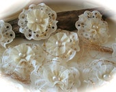 Rustic Flowers , centerpiece  - for weddings,  wedding decor - set of 10.