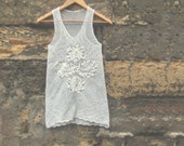 FREE SHIPPING, summer white crochet cotton top for women, handmade top, natural materials