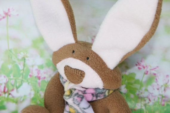 Apple Blossom Bunny - A delicate shade of pink --- waldorf baby toy --- handmade stuffed rabbit --- unique baby shower gift for a baby girl