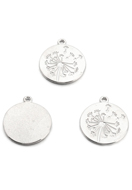 www.sayila.com - Metal pendants with dandelion 29,5x26mm - D29123