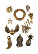 www.sayila.com - Mix metal pendants/charms ± 19-37x10-30mm - E04341