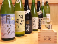 日本酒も豊富にご用意