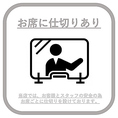 【お席に仕切りがございます】当店では、お客様とスタッフの安全の為お席ごとに仕切りを設けております。