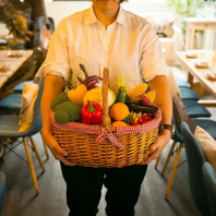 地産地消を大切にし、野菜は地元神戸から厳選◎