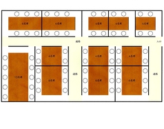 ◆団体様レイアウト◆宴会は最大70名様まで対応可能♪いくつもの個室を繋げて様々な人数に対応致します♪不明点や質問などありましたらお電話にてスタッフにお尋ねください♪