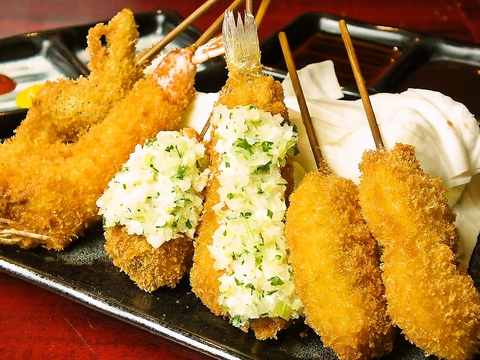 串よしの串揚げ！ご宴会に最適プラン多数ご用意☆串よし特製コースは3300円（税込）～