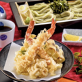 料理メニュー写真 大海老と野菜の天せいろ