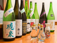 【レアな日本酒を豊富にご用意!!】