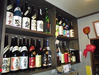 種類豊富な焼酎・日本酒