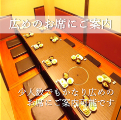 8名様迄のお部屋もございます！お部屋の連携も出来ますので16名様、24名様迄の宴会でもOKです！！