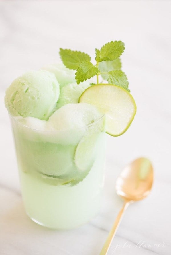 Combine your drink and dessert with the ultimate summer cocktail - a mojito float!