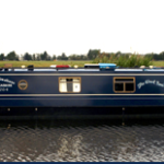 Narrow Boat on a canal - the Wool Boat