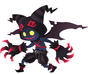 The Black Costume (黒装束, Kuroshōzoku?) Heartless from the 22-1 Daybreak Town story mission. They fight as a group and the mission image also displays them as a group, so maybe the given name is also only the name of this group but not directly the name of this Heartless species.