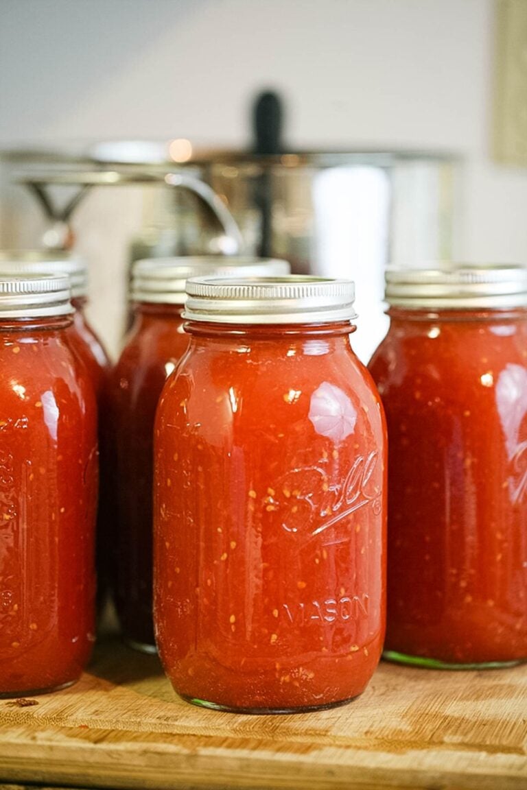 Canning Tomato Sauce Step by Step