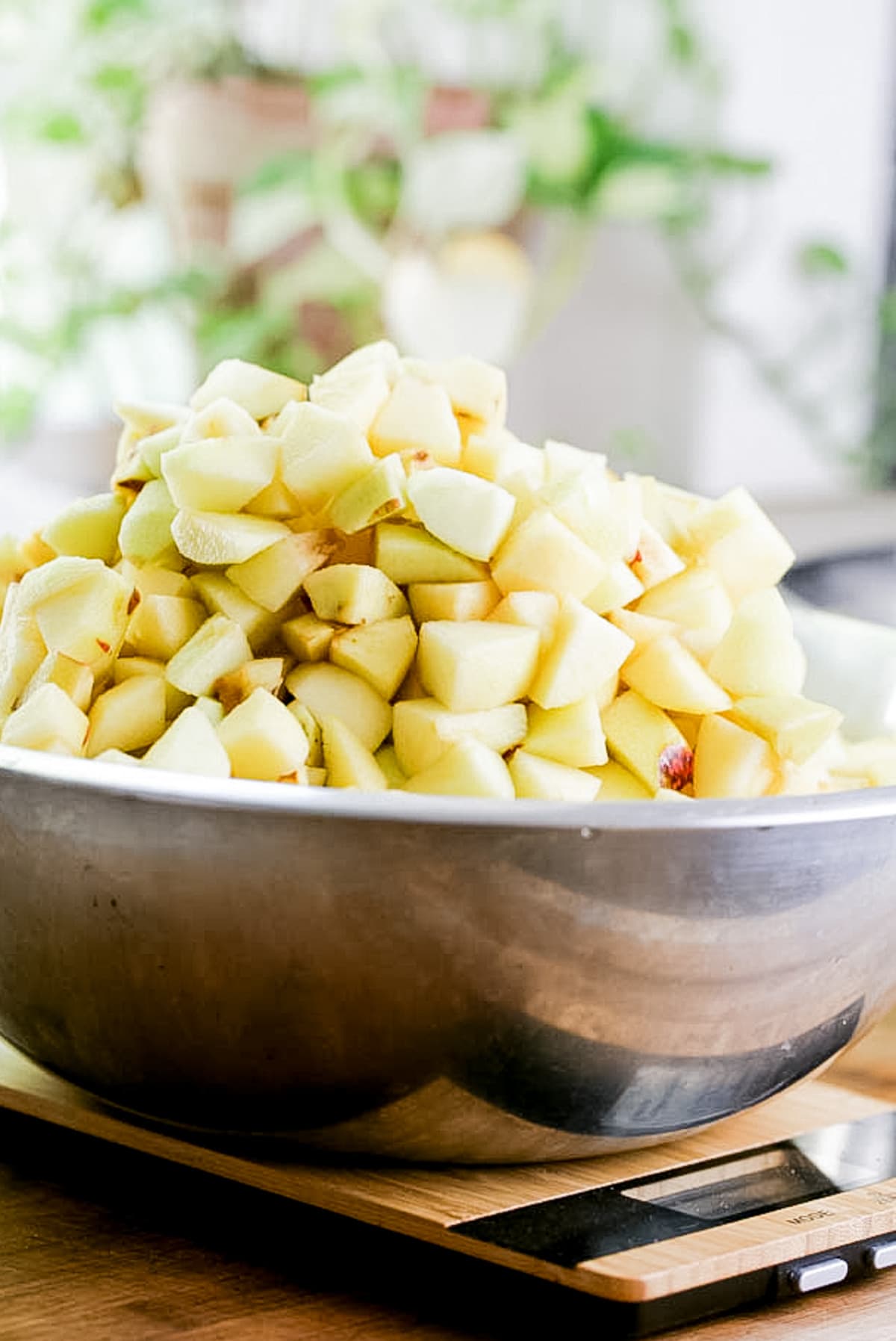 diced apples