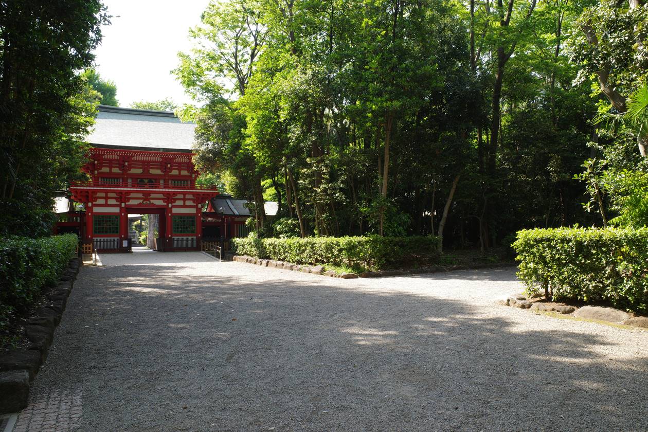 井草八幡宮の参道