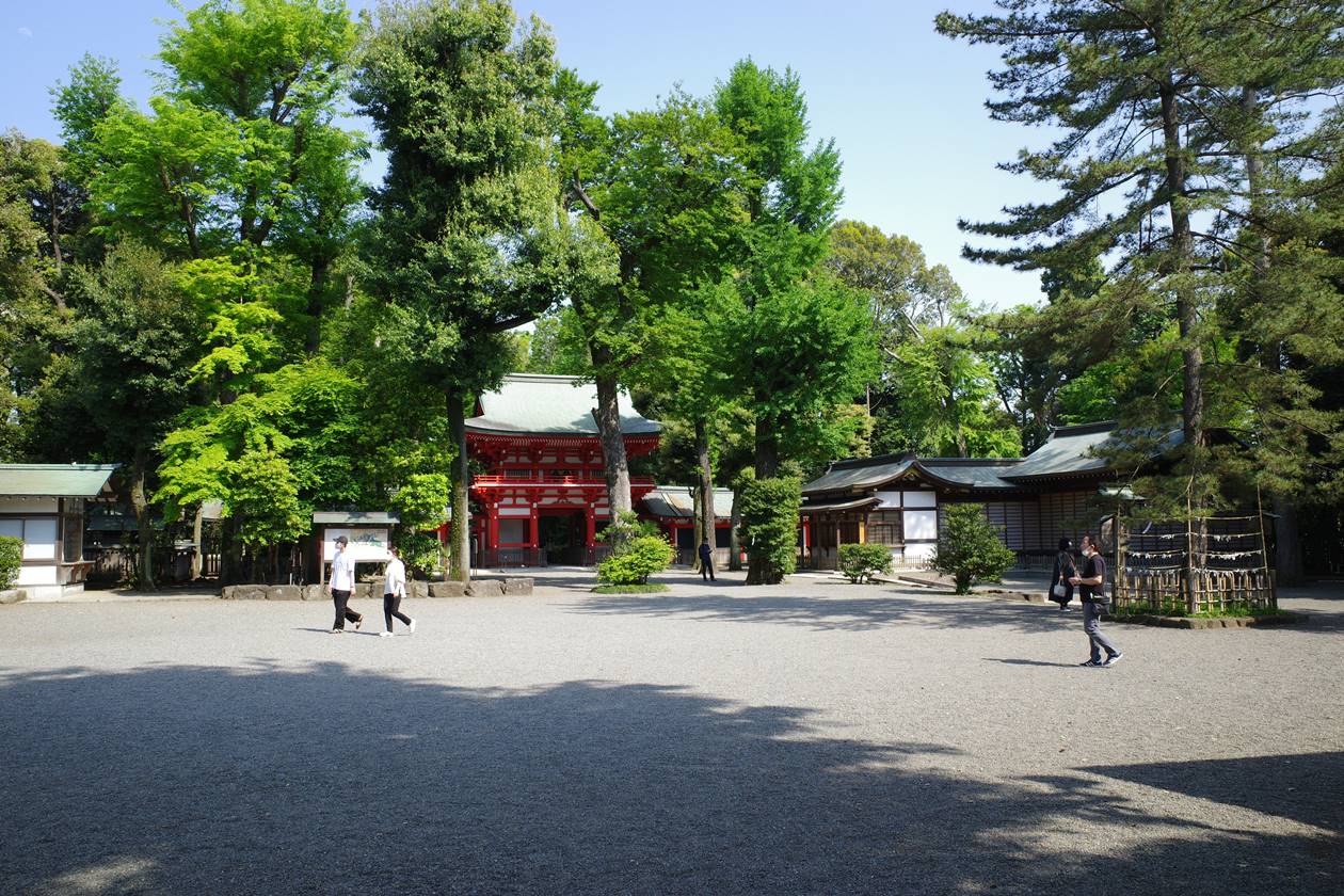 井草八幡宮の境内