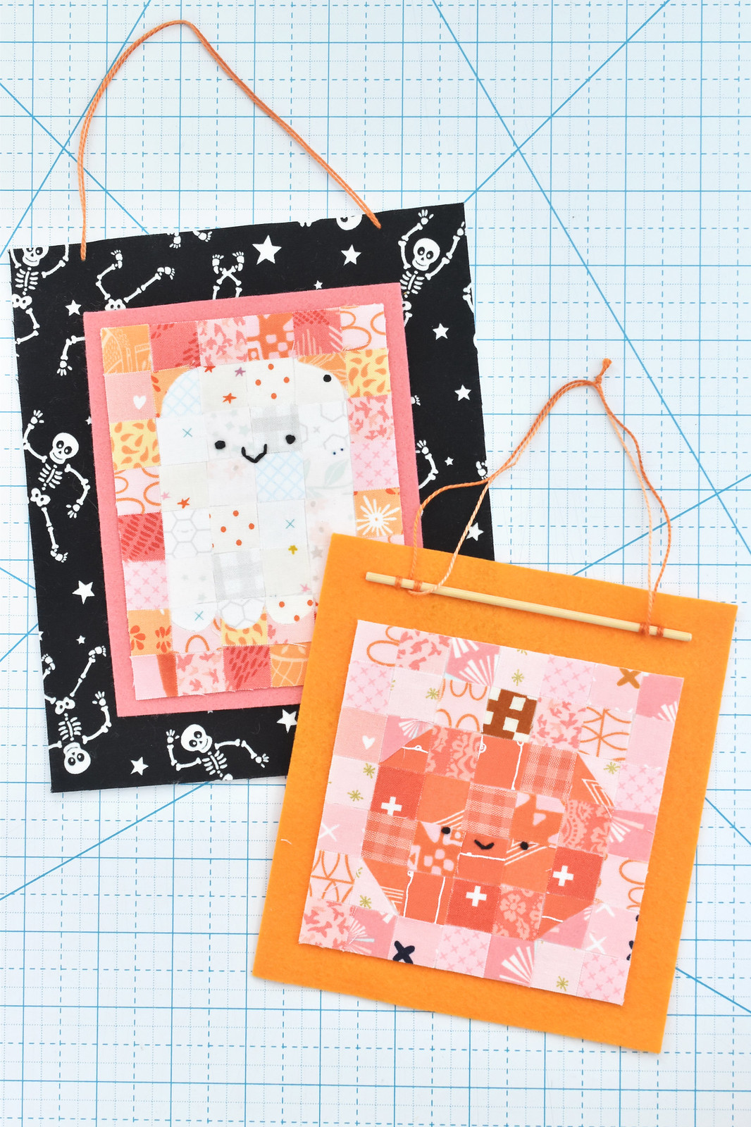 No-Sew Tiny Pumpkin Quilt