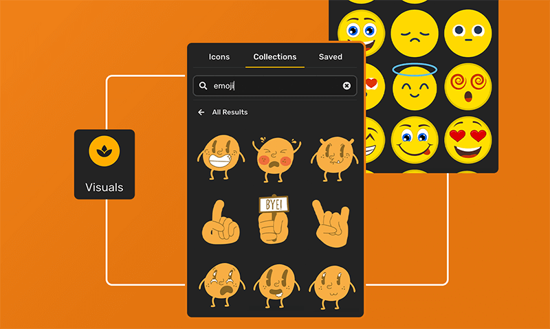 easily modify facial expressions, add accessories with AI Emoji Maker