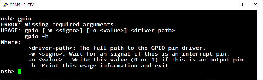 gpio command