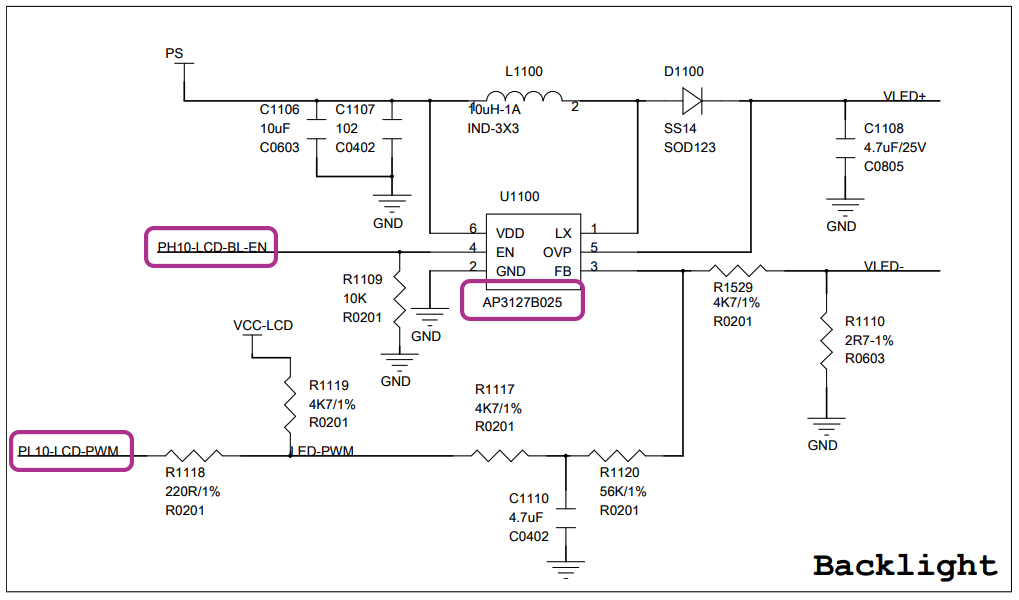 Backlight on PinePhone Schematic (Page 11)