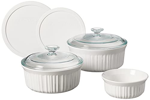 7-Pc Ceramic Bakeware Set with Lids