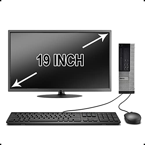 Dell Optiplex 9020 SFF Computer Desktop PC, Intel Core i5 Processor, 16 GB Ram, 2 TB Hard Drive, WiFi, Bluetooth 4.0, DVD-RW 1 inch LCD Monitor, Windows 10 Pro (Renewed)