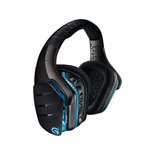 Logitech G933 Artemis Spectrum  Wireless RGB 7.1 Dolby and DTS Headphone Surround Sound Gaming Headset  PC, PS4, Xbox One, Switch, and Mobile Compatible  Advanced Audio Drivers  Black