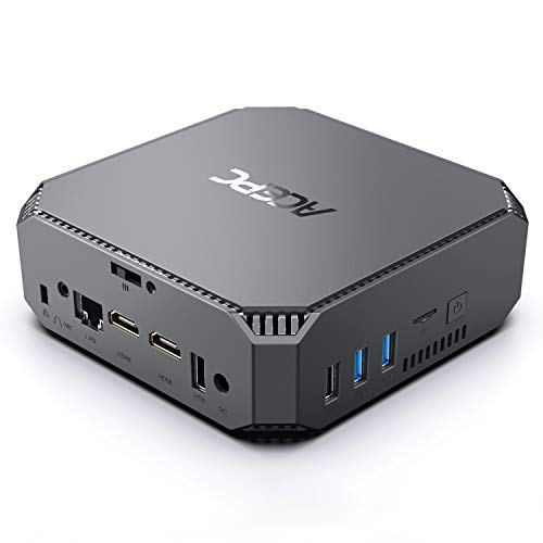 Mini PC,Intel Celeron J3455 Windows 10 Pro Mini Computer, 6GB DDR3 120GB SSD HD Graphics 4K Dual Output Gigabit Ethernet Dual Band Wi-Fi Bluetooth 4.2