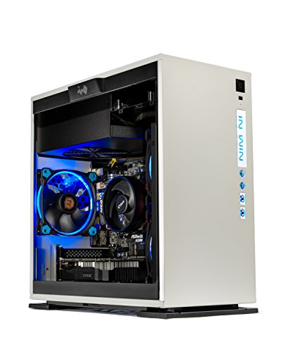 SkyTech Omega Mini Gaming Computer Desktop PC AMD Ryzen 5 1400 3.2 GHz, GTX 1050 Ti 4G, 500GB SSD with 3D NAND, 16GB DDR4 2400, A320 Motherboard, Win 10 Home (Ryzen 5 1400 | GTX 1050 TI | 500G SSD)