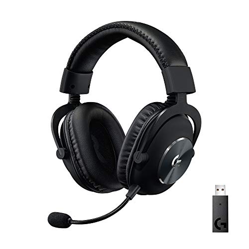 Logitech G PRO X Wireless Lightspeed Gaming Headset Gen 1: Blue VO!CE Mic Filter Tech, 50 mm PRO-G Drivers, and DTS Headphone