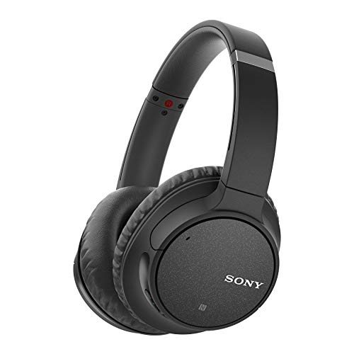 Sony Noise Cancelling Headphones WHCH700N: Wireless Bluetooth Over the Ear Headset with Mic for phone-call and Alexa voice control - Black, 8.71x2.72x10.28 inch