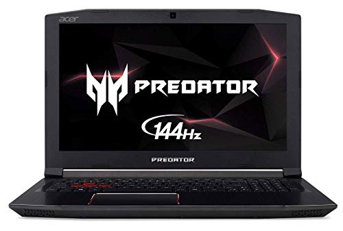 Acer Predator Helios 300 Gaming Laptop PC, 15.6' FHD IPS w/ 144Hz Refresh, Intel i7-8750H, GTX 1060 6GB, 16GB DDR4, 256GB NVMe SSD, Aeroblade Metal Fans PH315-51-78NP