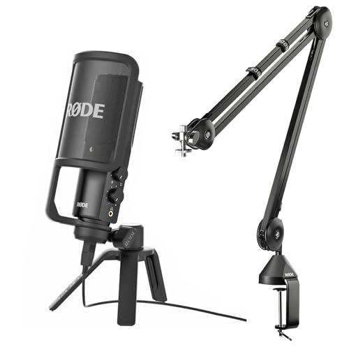 Rode NTUSB Versatile Studio-Quality USB Microphone BUNDLE. Value Kit with Acc