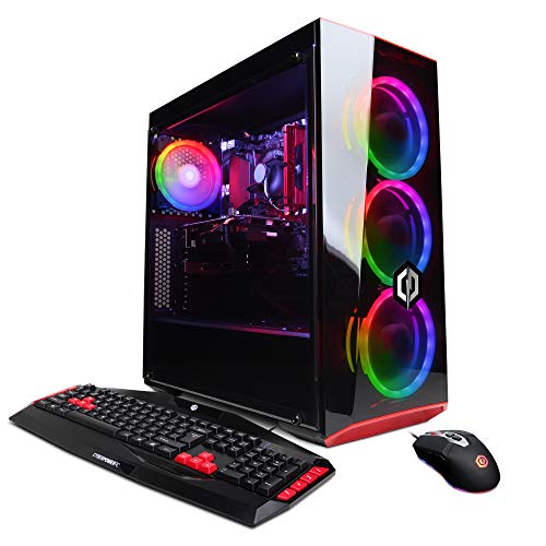 CyberpowerPC Gamer Xtreme VR Gaming PC, Intel Core i5-9400F 2.9GHz, NVIDIA GeForce GTX 1660 6GB, 8GB DDR4, 120GB SSD, 1TB HDD, WiFi Ready & Win 10 Home (GXiVR8060A7, Black)