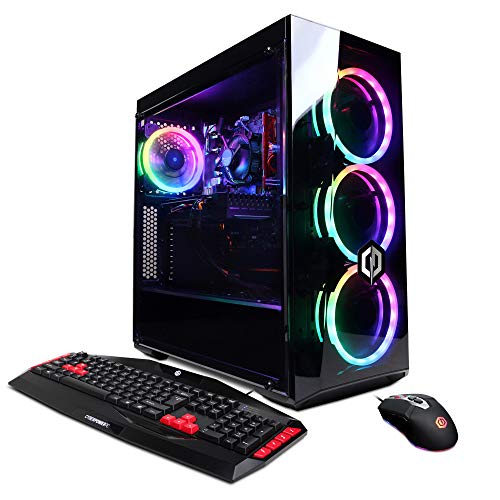 CYBERPOWERPC Gamer Xtreme VR Gaming PC, Intel Core i5-9400F 2.9GHz, AMD Radeon RX 580 4GB, 8GB DDR4, 1TB HDD, WiFi Ready & Win 10 Home (GXiVR8020A6, Black)