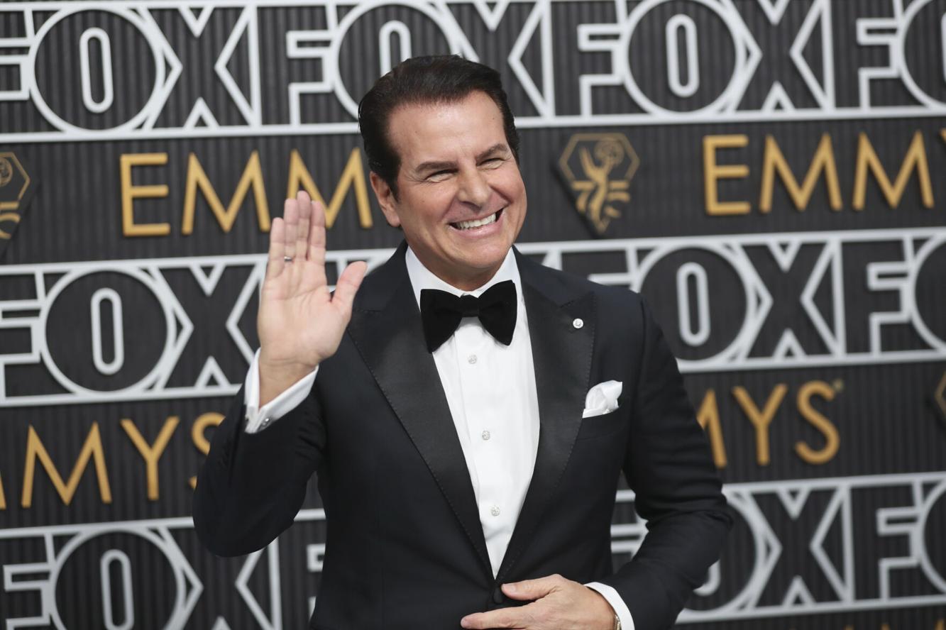 Vincent De Paul arrives at the 75th Primetime Emmy awards at Peacock Theater on January 15, 2024 in Los Angeles, California .