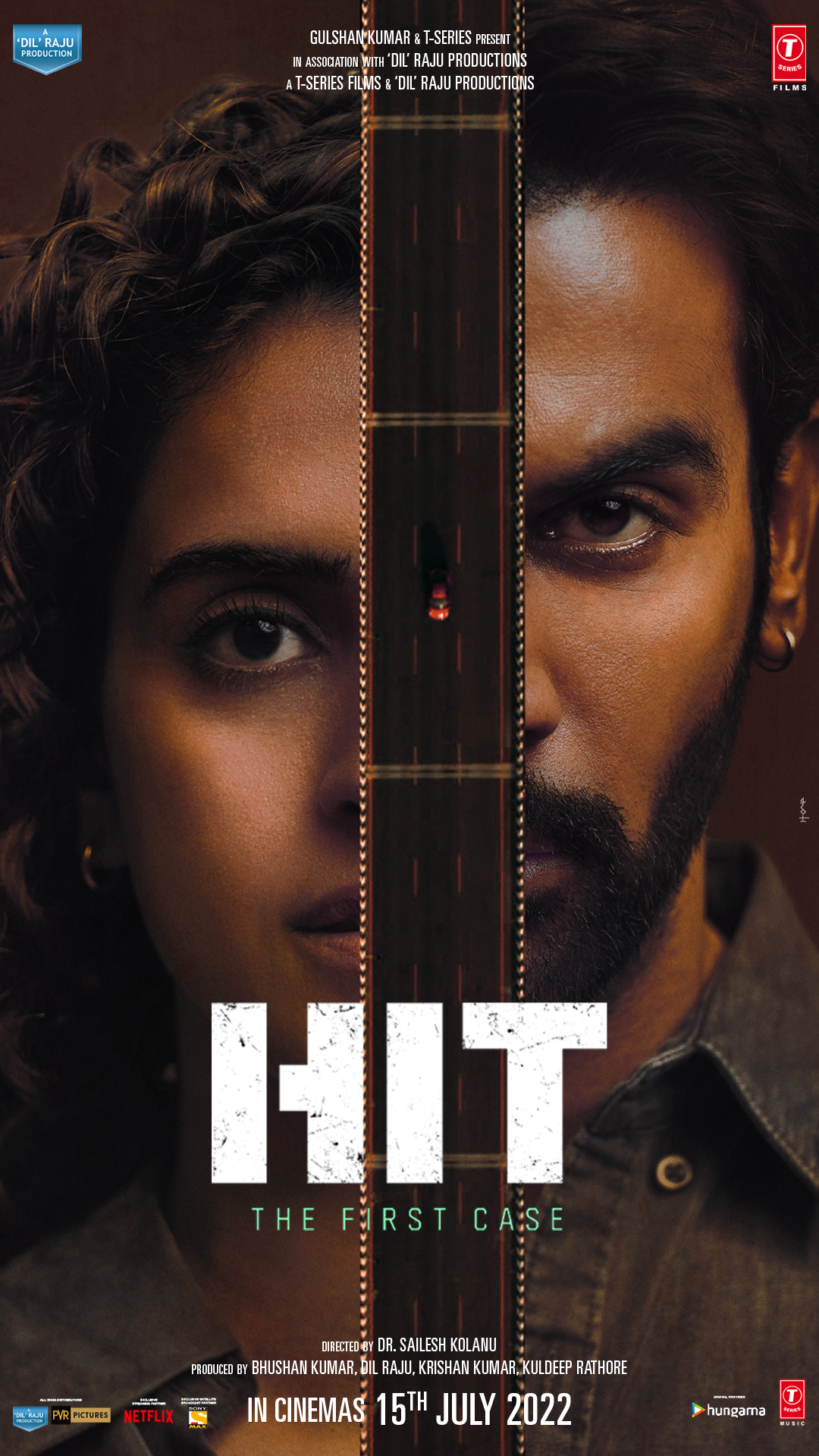 Rajkummar Rao and Sanya Malhotra in Hit: The First Case (2022)