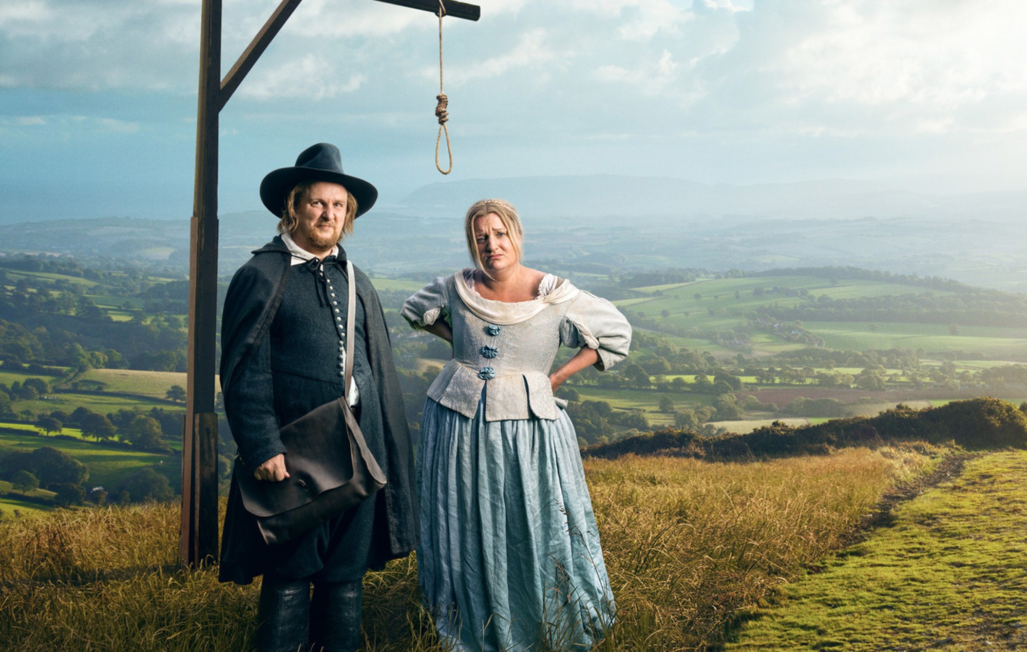 Tim Key and Daisy May Cooper in The Witchfinder (2022)