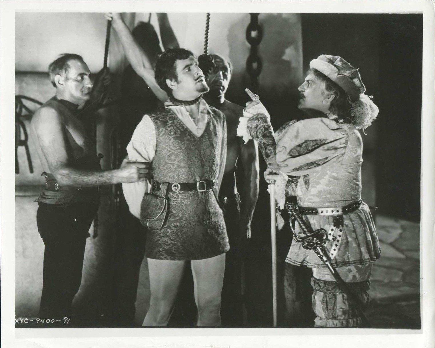 Theodore Lorch, Fredric March, Frank Morgan, and Constantine Romanoff in The Affairs of Cellini (1934)