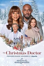 Holly Robinson Peete, Fred Henderson, Adrian Holmes, and Marlie Collins in The Christmas Doctor (2020)