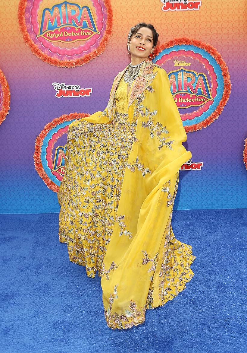 Freida Pinto at an event for Mira, Royal Detective (2020)