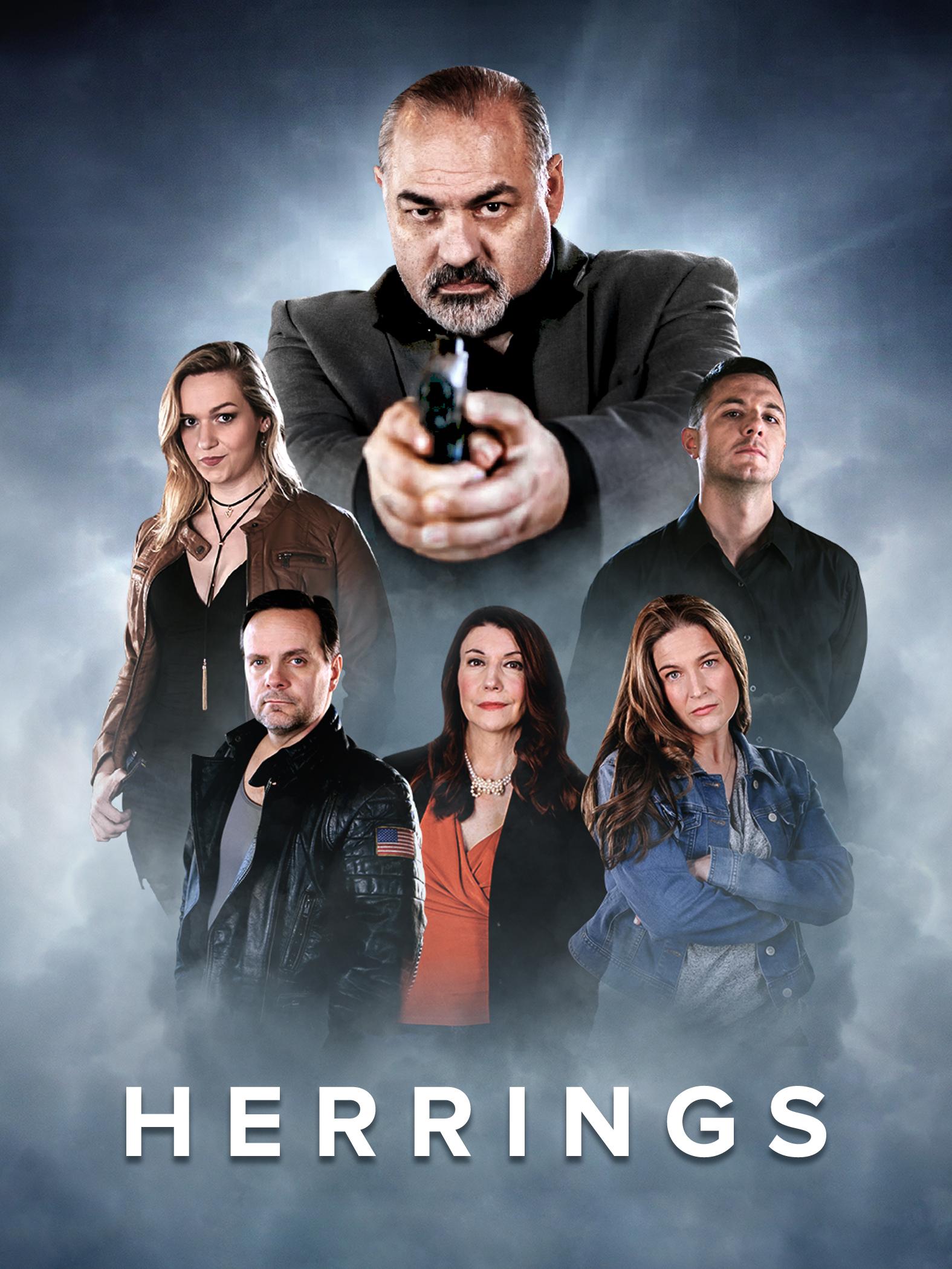 Nancy Sokerka, Carrie Leigh Snodgrass, Gene Connelly, Shawn Shillingford, Samantha Simpson, and David Ogrodowski in Herrings (2015)