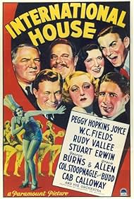 W.C. Fields, Gracie Allen, George Burns, Stuart Erwin, Budd Hulick, Peggy Hopkins Joyce, Sari Maritza, F. Chase Taylor, and Rudy Vallee in International House (1933)