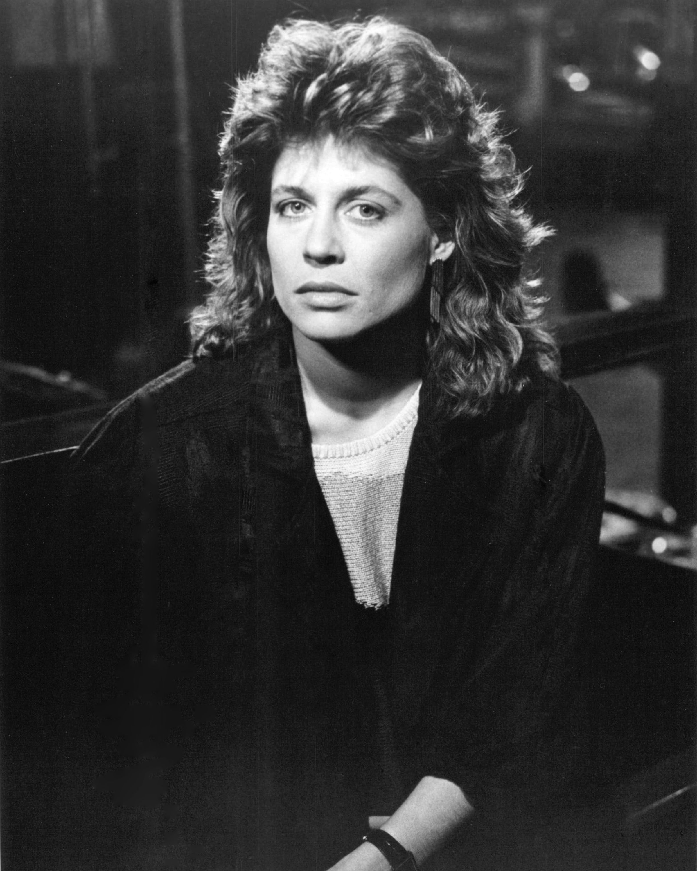 Linda Hamilton at an event for Black Moon Rising (1986)