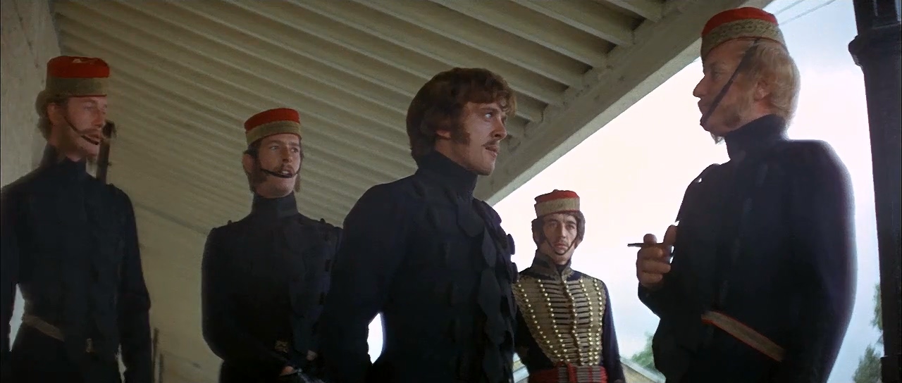 Trevor Howard, Ben Aris, John Hallam, David Hemmings, and Corin Redgrave in The Charge of the Light Brigade (1968)